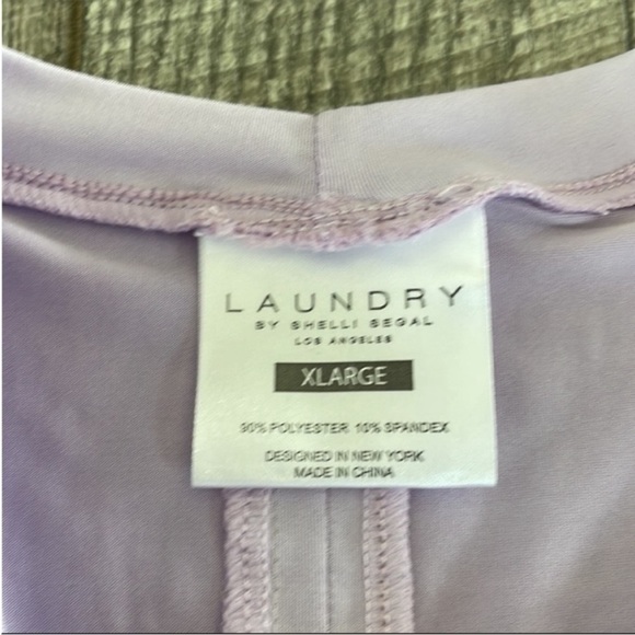 Laundry by Shelli Segal Size XL Purple Activewear Tank Top New With Tags - Picture 7 of 8